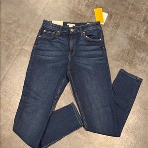 NWT H&M Medium Wash High Waist Skinny Jeans